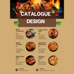 2 Page Catalogue Design